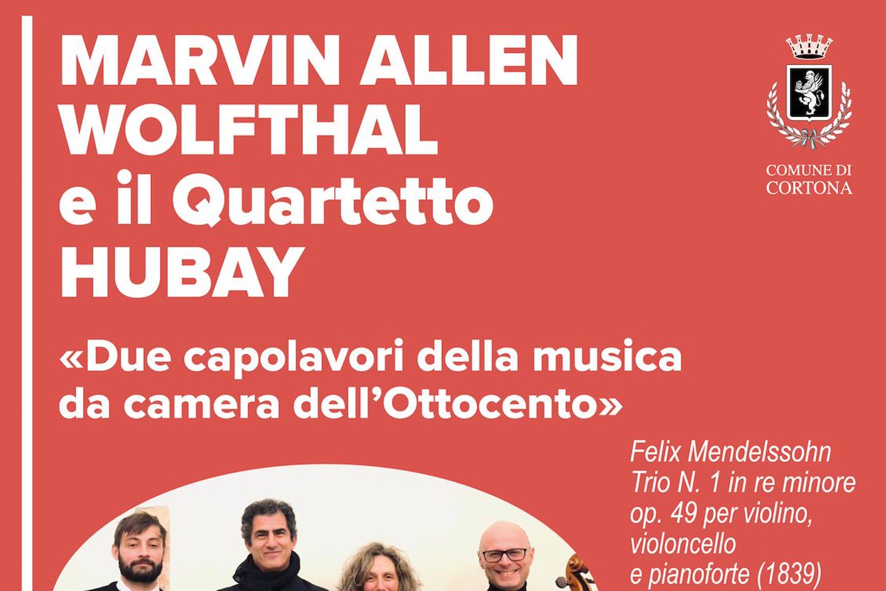 Marvin Hallen Wolfthal e il Quartetto Hubay in concerto