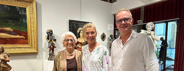 Elisabetta Belloni in visita a Cortonantiquaria