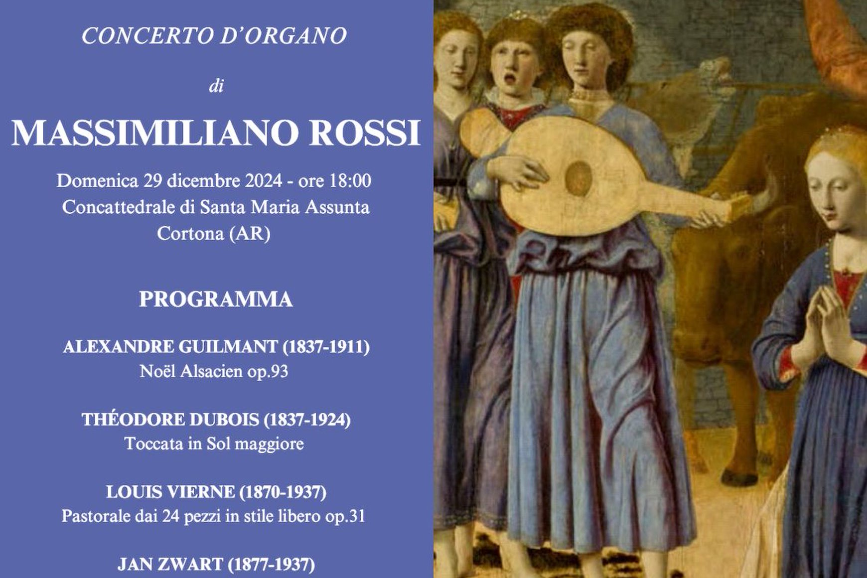 Natale in organo, concerto di Massimiliano Rossi