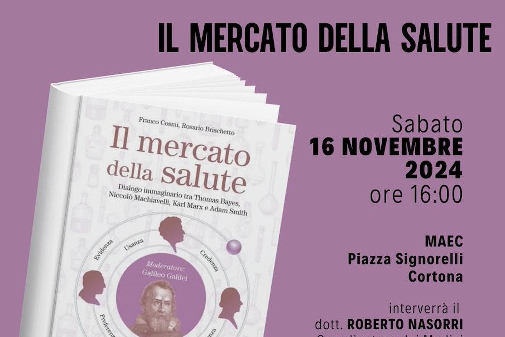 Il Mercato della salute, presentazione del libro di Franco Cosmi e Rosario Brischetto