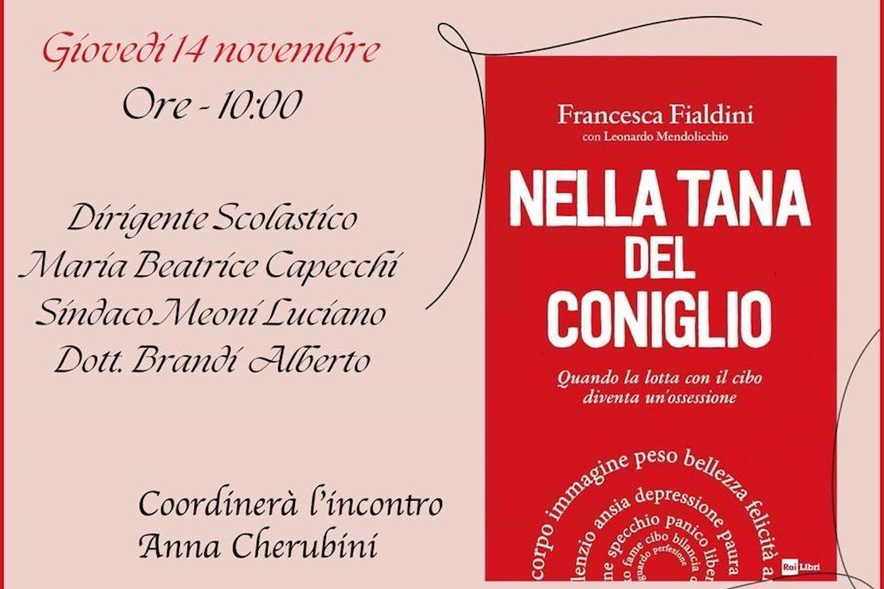 Nella tana del coniglio, presentazione del libro di Francesca Fialdini