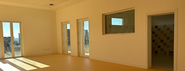 Sopralluogo del sindaco al cantiere del nuovo nido «Il Castello»