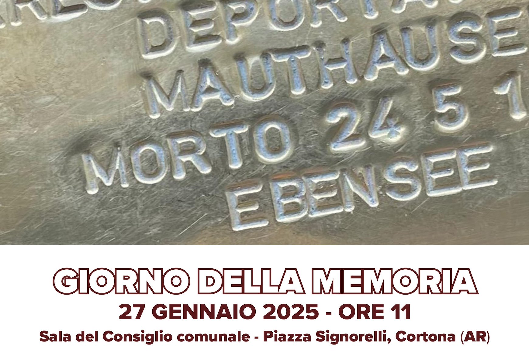 Giorno della Memoria, collocazione Pietre d'inciampo