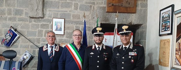 Il sindaco ringrazia i militari che hanno prestato servizio sul territorio