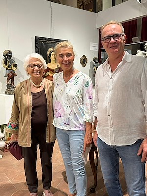 Elisabetta Belloni in visita a Cortonantiquaria