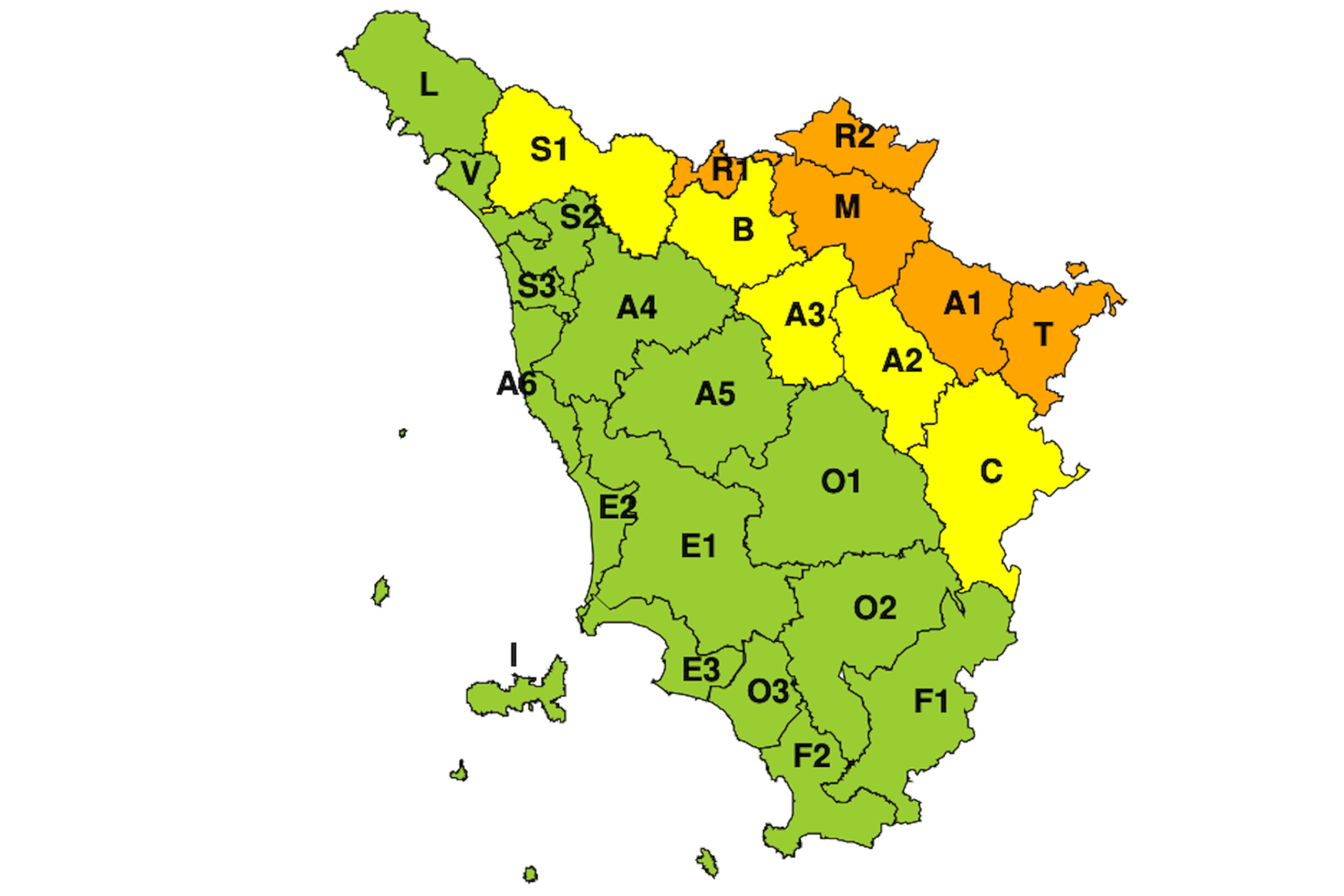 Allerta meteo per pioggia, temporali forti e rischio idraulico del reticolo minore