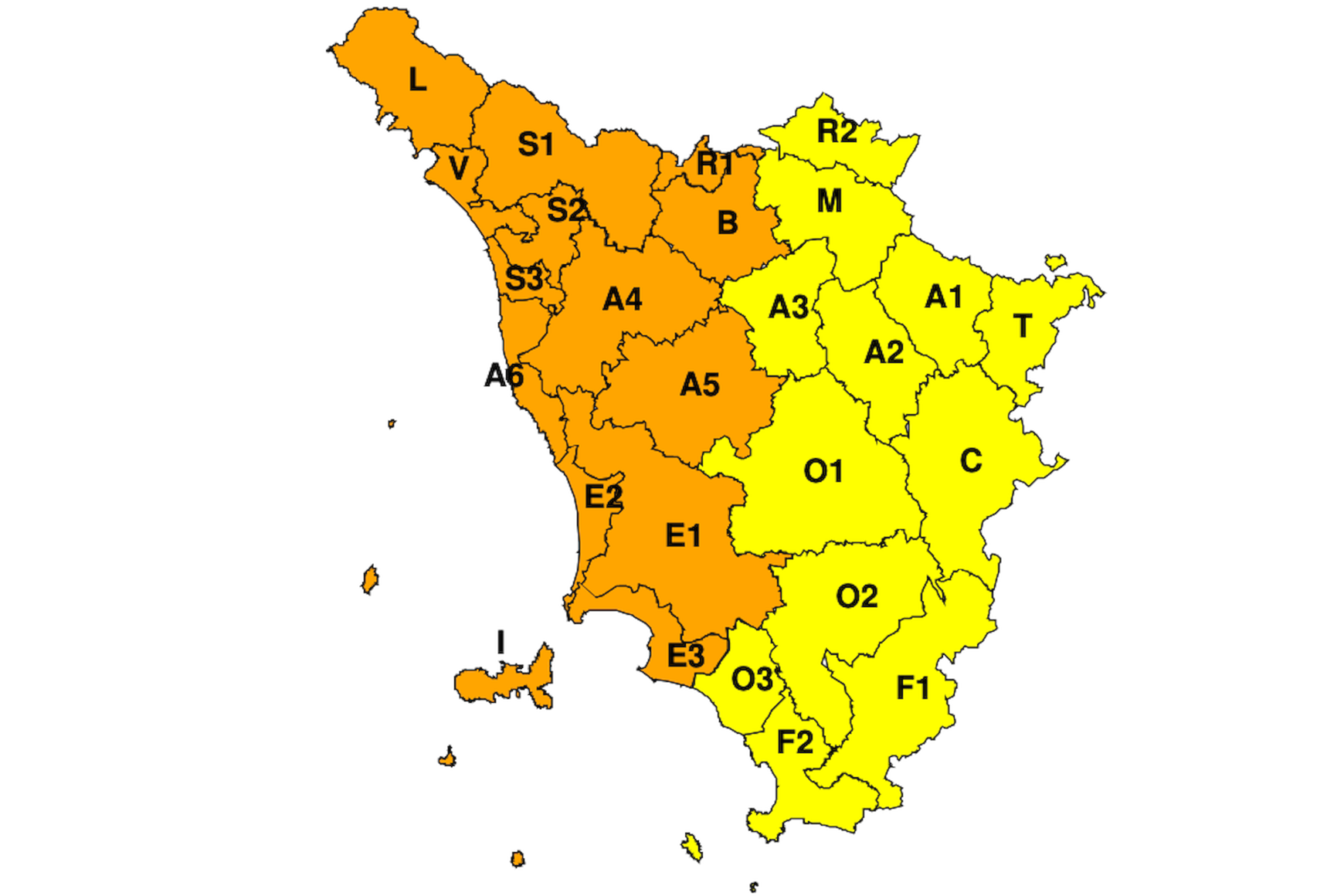 Temporali forti e rischio idrogeologico. Allerta meteo: codice giallo per le giornate del 17 e 18 ottobre