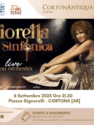 Fiorella Sinfonica, il tour della Mannoia a Cortonantiquaria. Al via la prevendita