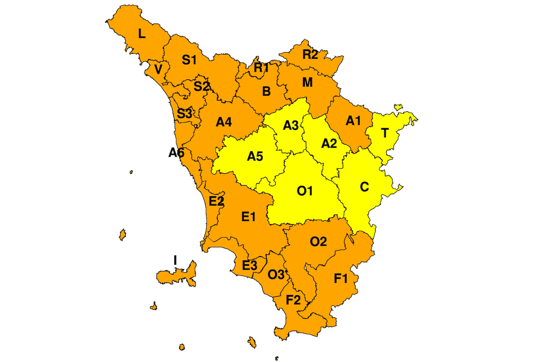 Temporali forti, allerta meteo per martedì 8 ottobre. Prossimità di codice arancione